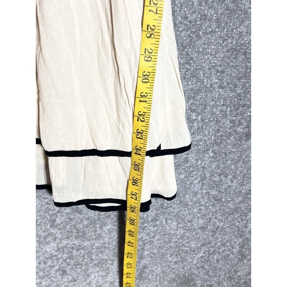 Anthropologie‎ Maeve Time Gone By Dress Womens Size 10P Belted Flutter Sleeve - Picture 9 of 9